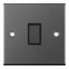 Slimline Black Nickel 20A DP Switch  - Without Neon