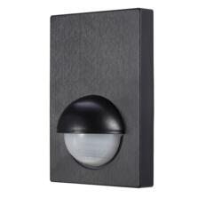 Black 180 Degree Slim Wall / Corner PIR Motion Sensor IP44