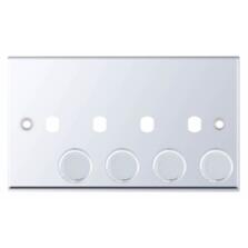 Polished Chrome Empty LED Dimmer Switch
