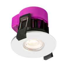 White 6w LED Fire Rated Downlight - 4000K Cool White Fitting
