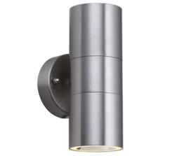 2 Light Outdoor Wall Light  Stainless Steel Finish - 5008-2-LED