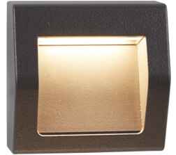 Dark Grey Finish Ankle Outdoor LED Wall/Ceiling Light  - 0221GY