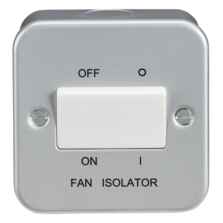 Metal Clad 10AX Fan Isolator Switch - 3 Pole