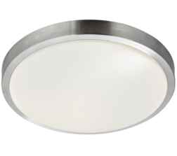  Flush LED Bathroom Ceiling Light Aluminium/White - 6245-33-LED
