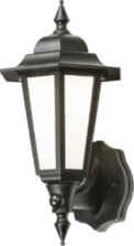 Black IP54 PIR LED Wall Lantern 