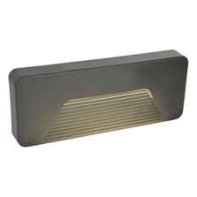 Anthracite Surface Brick/Guide LED Light With Slatted Diffuser - Anthracite 