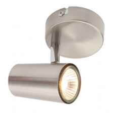 Satin Nickel Wall/Ceiling GU10 LED Spotlight - Satin Nickel