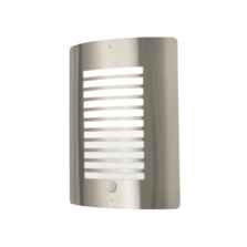 Stainless Steel Panel Slatted Outdoor Wall Fitting With PIR Sensor - Stainless Steel