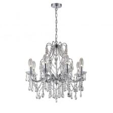 Annalee 8 LED Bathroom Ceiling Chandelier in Polished Chrome Finis