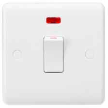 White 20A DP Isolator Switch - With Neon