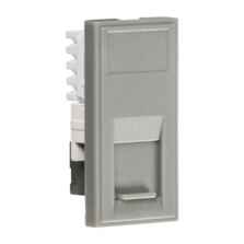 Cat6 RJ45 Eurodata Media Outlet Module - Grey