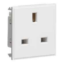 13Amp 1G Unswitched Socket Module - White