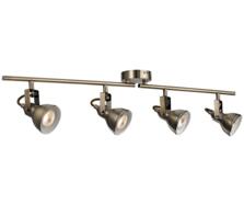 Antique Brass 4 Light Split Bar Spotlight