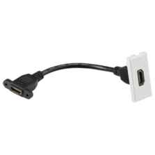 HDMI outlet socket module - White