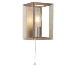 Brushed Silver & Gold Wall Light - 2411SI