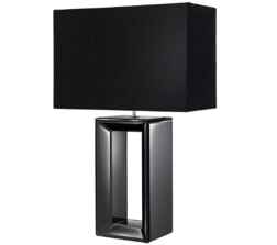 Gloss Black Base 1 Light Table Lamp - 1610BK 
