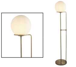 Antique Brass Sphere 1 Light Floor Lamp - 8093AB