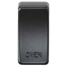Matt Black Kitchen Appliance Grid Switch Modules - Switch Cover 'OVEN'	