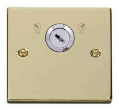 Polished Brass Locking 20a DP Switch - Isolator