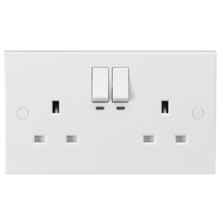 13a Smart 2 Gang Switched Socket - Twin