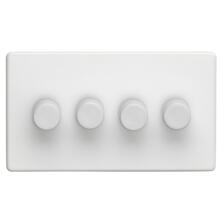 Screwless Concealed White Build Your Own Dimmer Sw