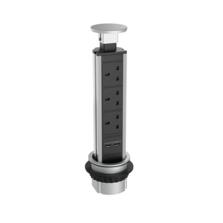 Sensiopod Slimline Stainless Steel Pop Up Socket  - SE891900