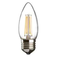 Candle Filament Lamp LED Non Dimmable 4w ES	 - ES E27 screw cap