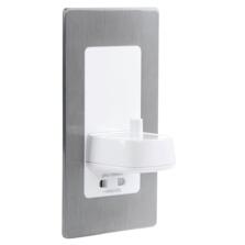 Electric Toothbrush Wall Charger Shaver Socket Brushed Steel