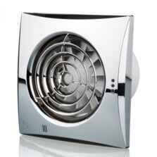 Chrome Quiet Extractor Fan 4" 100mm	 - With timer function