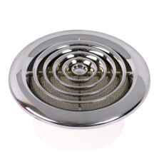 Round Chrome Ceiling Diffuser Circular Vent Grille  - 4" 100mm