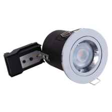 Chrome Fire Rated Downlight - Fixed GU10 - Fitting