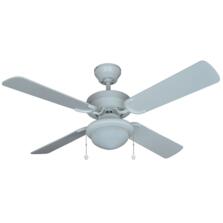 Moreno All White Ceiling Fan with Light 