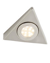 Satin Nickel 240V LED CCT Triangle Under Cabinet Light