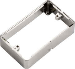 Brushed Chrome 2 Gang Surface Box - 2GSBBC