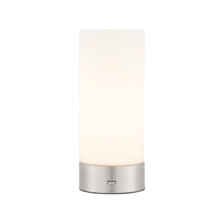 Dara Table Lamp With USB Charger Brushed Nickel - Brushed Nickel