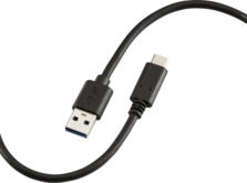 Black USB-A to USB-C 60W 1.5m Cable