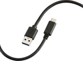 Black USB-A to USB-C 60W 1.5m Cable - AVAC15