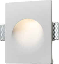 White Recessed Round Plaster Wall Light