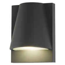 Anthracite Grey Curved GU10 LED Outdoor Wall Light  - Fitting