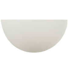 White Plaster E27 Uplighter Wall Light Bowl - Paintable - 1 Light Fitting