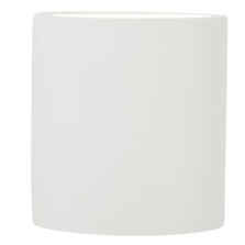 White Plaster G9 Round Up and Down Wall Light - Paintable - 1 Light Fitting