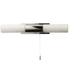Polished Chrome 2 Light G9 Wall Light with Pullcord - 2 Light Fitting