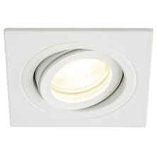 White IP65 Square Adjustable DownLight  - Fitting