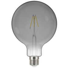 4.5w Globe Dimmable LED Smoked Filament Lamp - 4.5w 125mm Globe Dimmable LED Smoked Filament Lam
