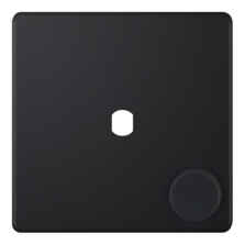 5mm Screwless Matt Black **EMPTY** / Build Your Own LED Dimmer Switch Plate - 1 Gang Empty Plate