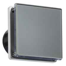 Grey Extractor Fan with Timer 100mm LED Backlit - 4" 