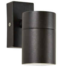 Black IP44 LED GU10 Outdoor Up or Down Wall Light - Fitting