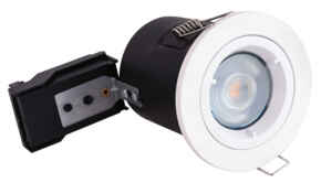 White Fixed Fire Rated Downlight GU10	 - Fitting	