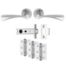 Polished Chrome Door Handles, Hinges & Latch Pack - Sintra 
