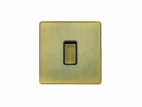 Screwless Antique Brass 20A DP Isolator Switch - Without Neon